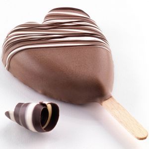 Набір форм для морозива з підносом HEART Silikomart